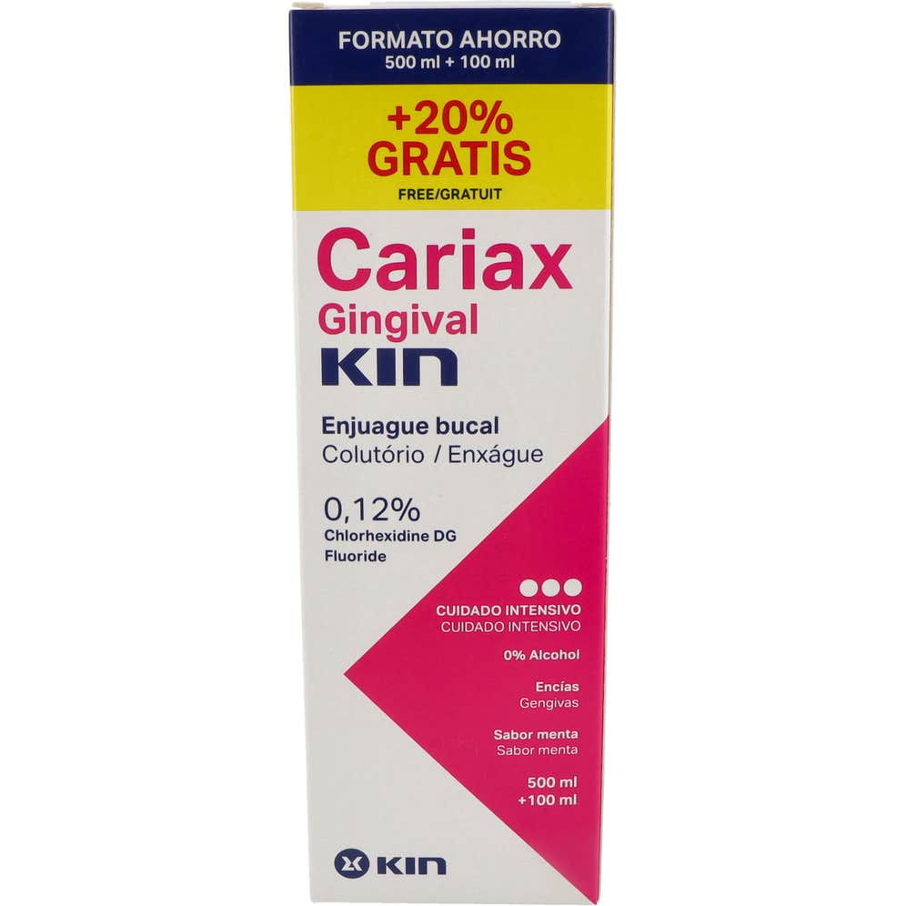 Cariax Gingival Enjuague Bucal 500ml + 100ml