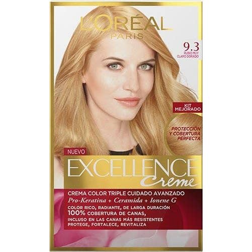 'L''Oreal Set Excellence Creme Hair Color 93-Light Golden Light Blonde'