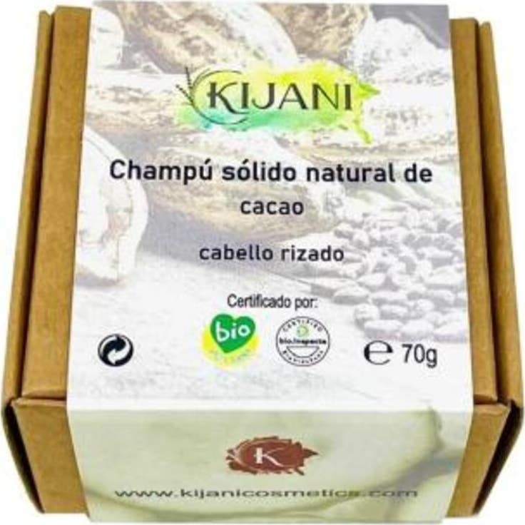 Kijani Champú Sólido Cabello Rizado Cacao 70 g