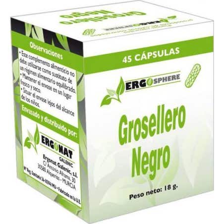 Ergonat galenic Ergosphere grosellero Negro 45 caps