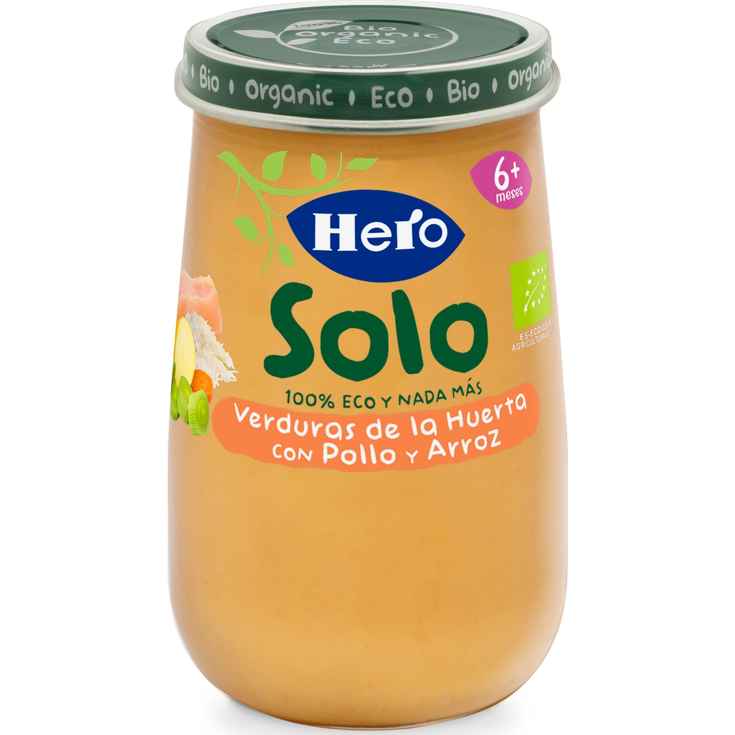 Hero Baby Solo Verduras Con Pollo y Arroz 190g