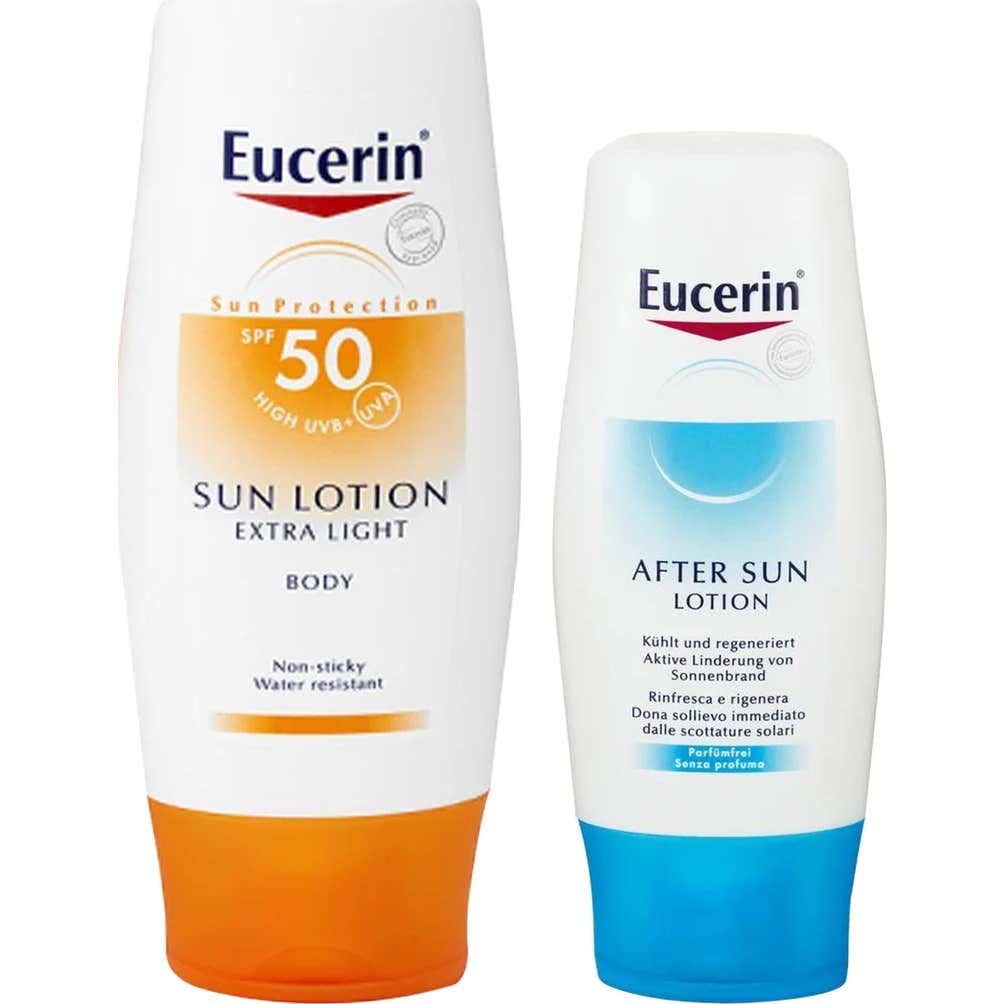 Eucerin® Sun Lotion Extra Light SPF50+ 400ml + aftersun 150ml REGALO
