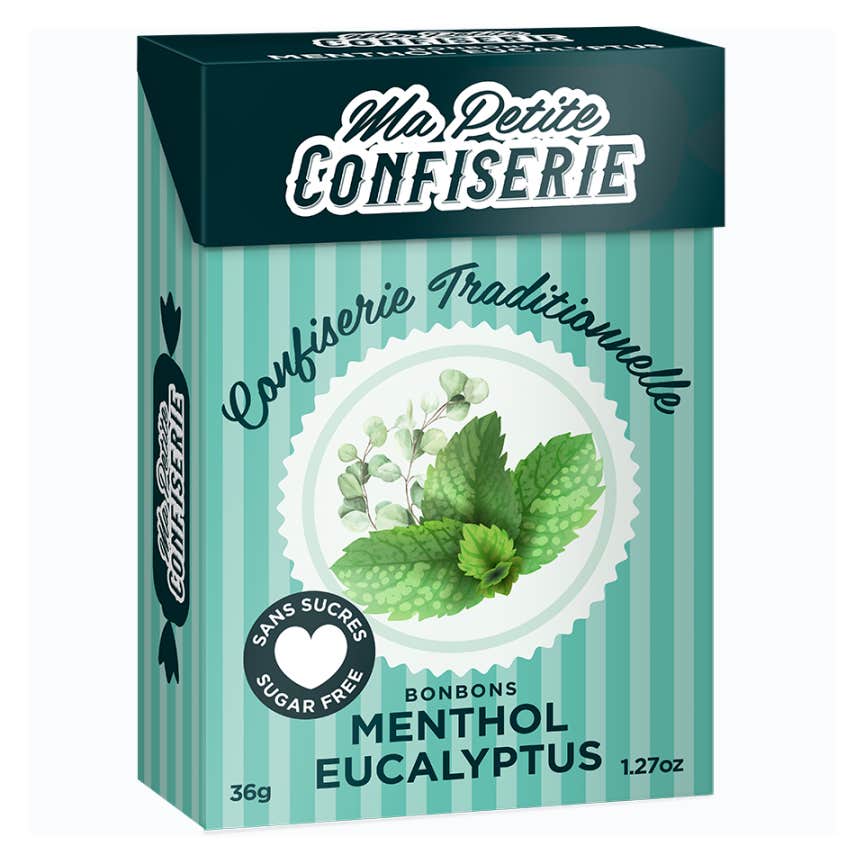 Ma Petite Confiserie Gommes Vertes Eucalyptus & Menthol Sans Sucres 36,5 g