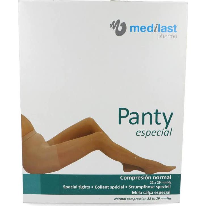 Medilast panty beige compresión normal T-L 1par