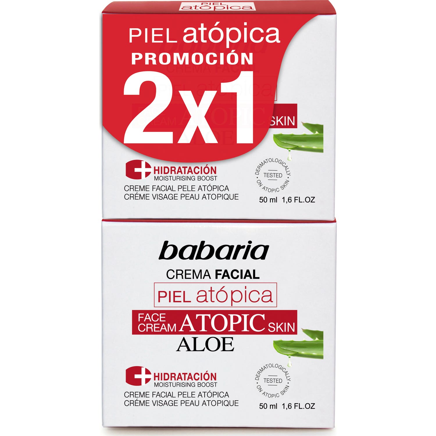 Babaria Piel Atopica Crema Facial 50ml + Crema Facial 50ml