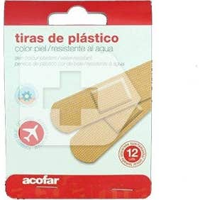 Acofar Apósito Adhesivo Plástico Viaje 12 Tiras