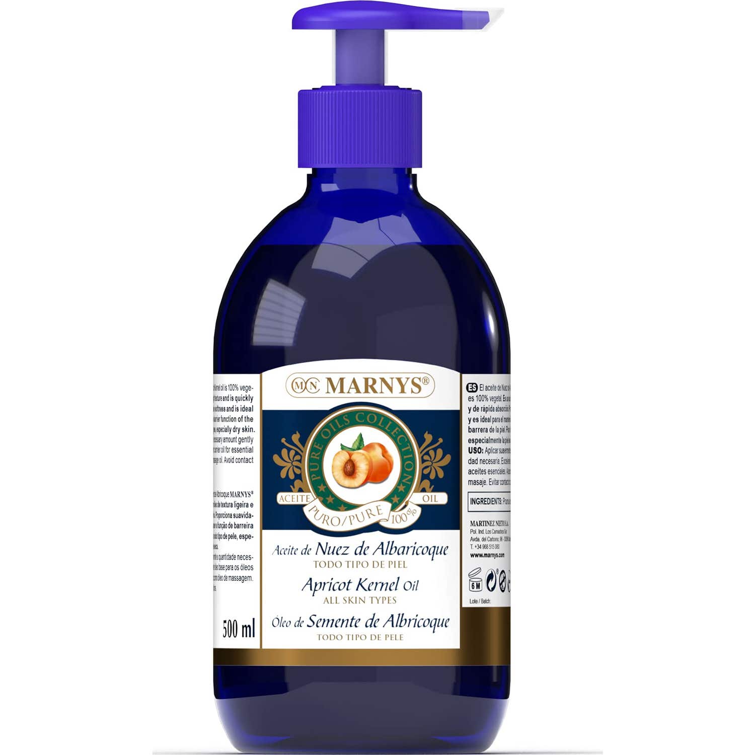 Marnys Aceite Puro de Nuez de Albaricoque 500ml