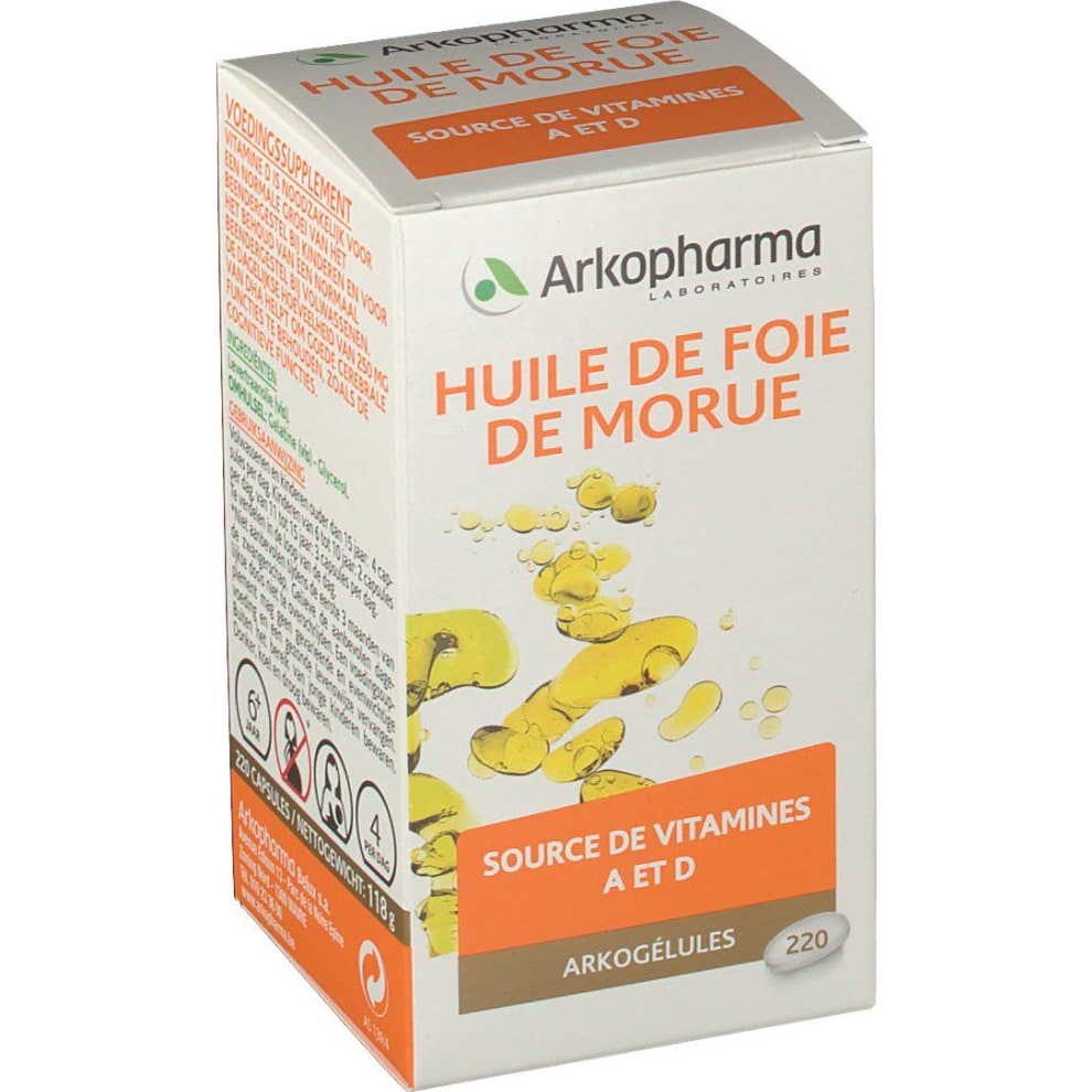 Arkopharma Arkoglules Bacalao Aceite de hígado 220 cápsulas