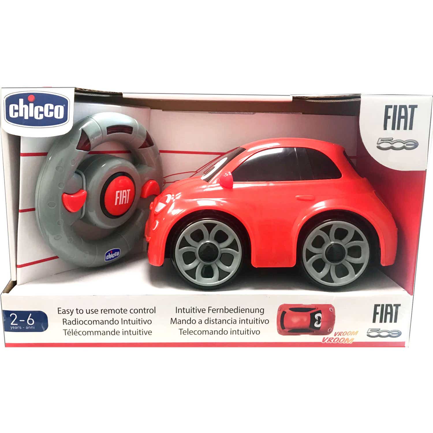 Chicco Coche Radiocontrol Fiat 500 Rojo 2uds