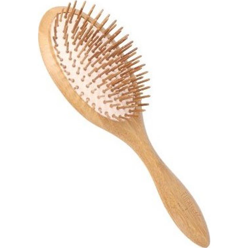 Eurostil Cepillo Ovalado Fuelle Bambú 1 ud
