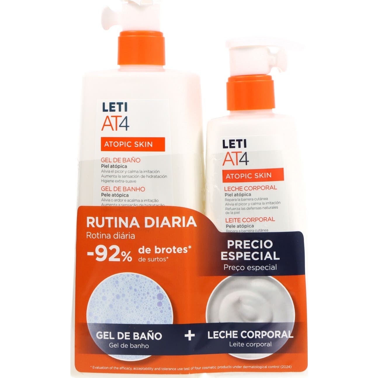 LetiAT4 Pack Gel Ducha 500ml + Leche Corporal 250ml