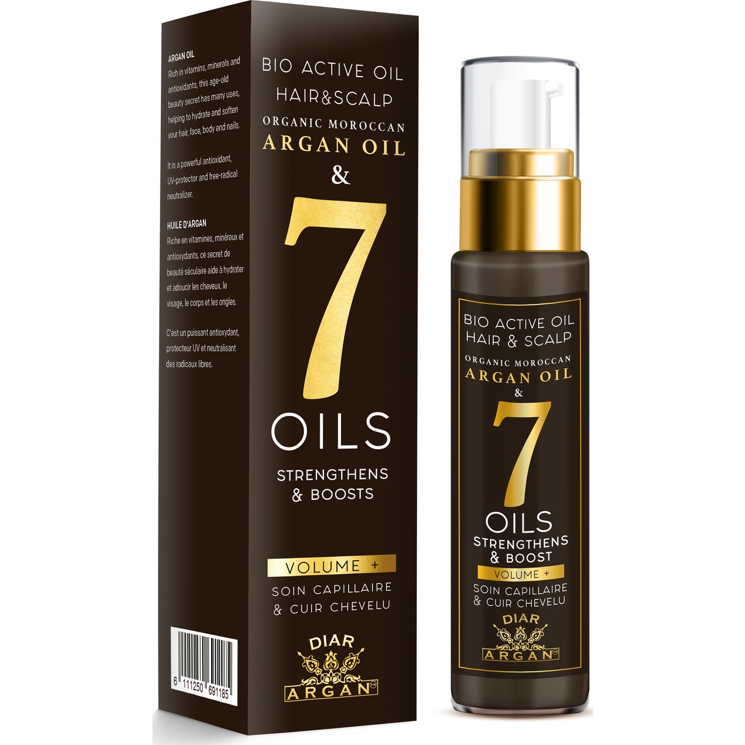 Diar Argan Mascarilla Nutriente Cabello Argán Puro y Siete Aceites Esenciales 50ml