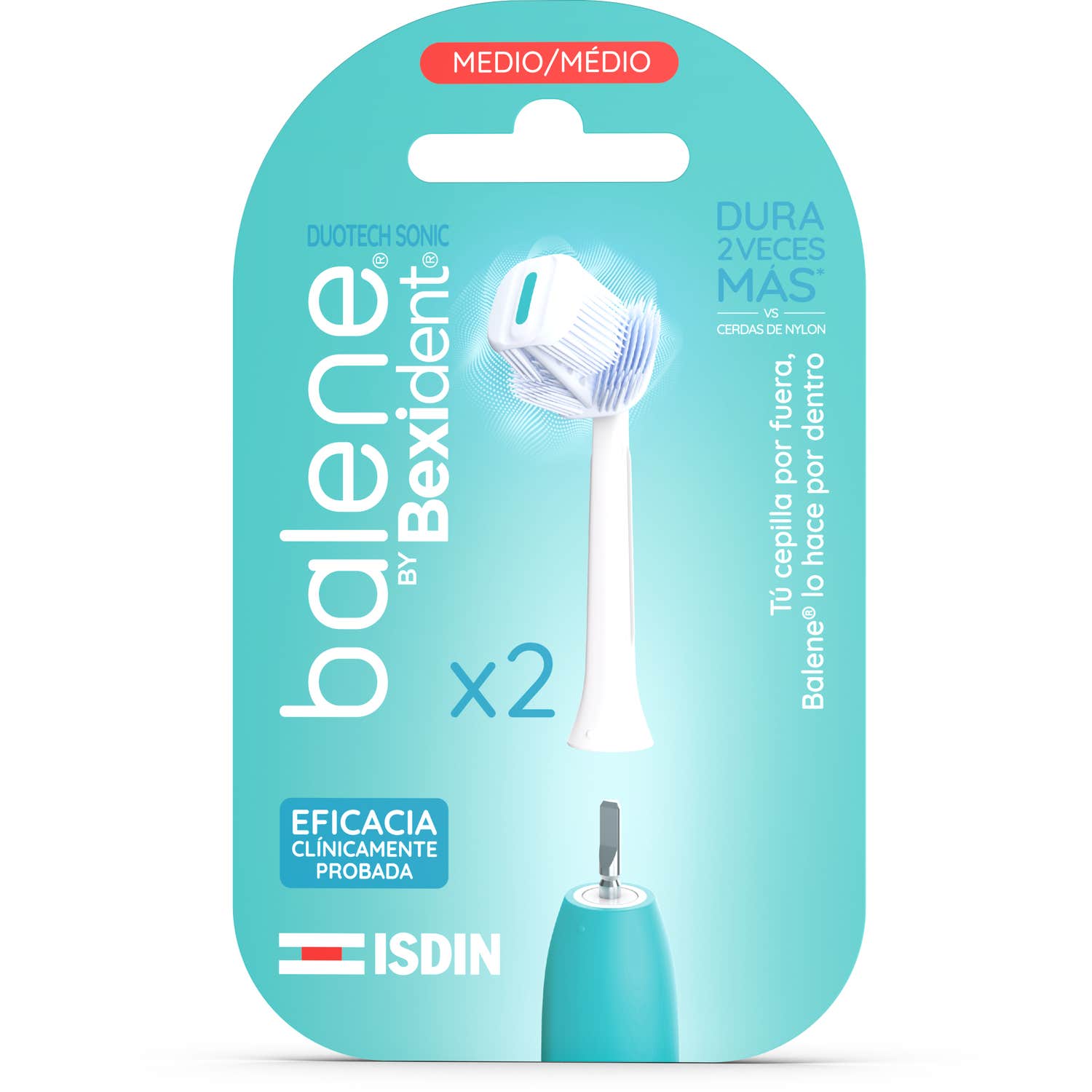 ISDIN Balene By Bexident Duotech Sonic Cabezal Medio 2 uds