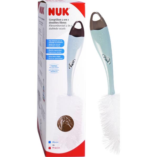 Nuk 2 en 1 Cepillo Doble de Fibra 1 ud