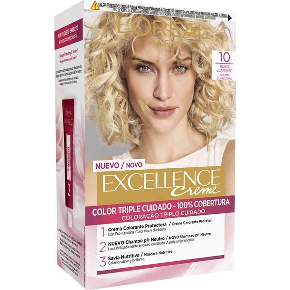 'L''Oreal Set Excellence Creme Hair Color Nº10 Very Light Blonde 1 ud'