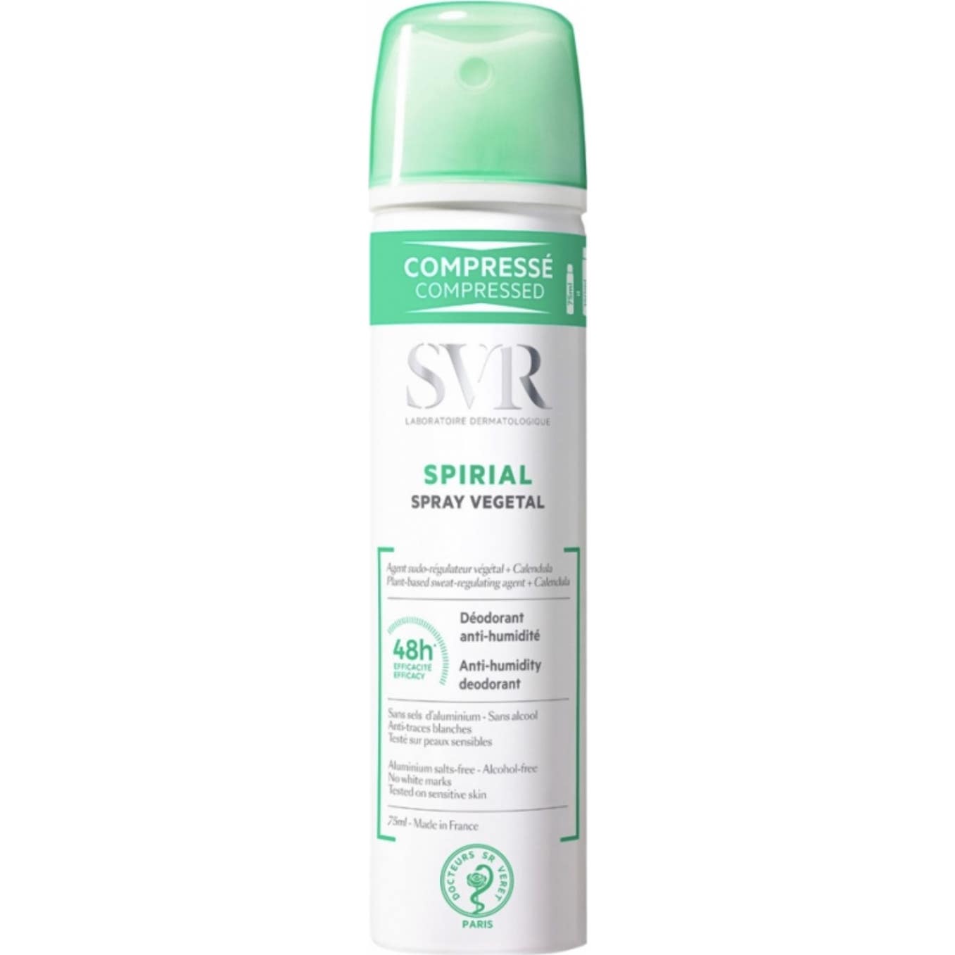 SVR Spirial Spray Végétal Desodorante Anti-humedad 24H 75ml