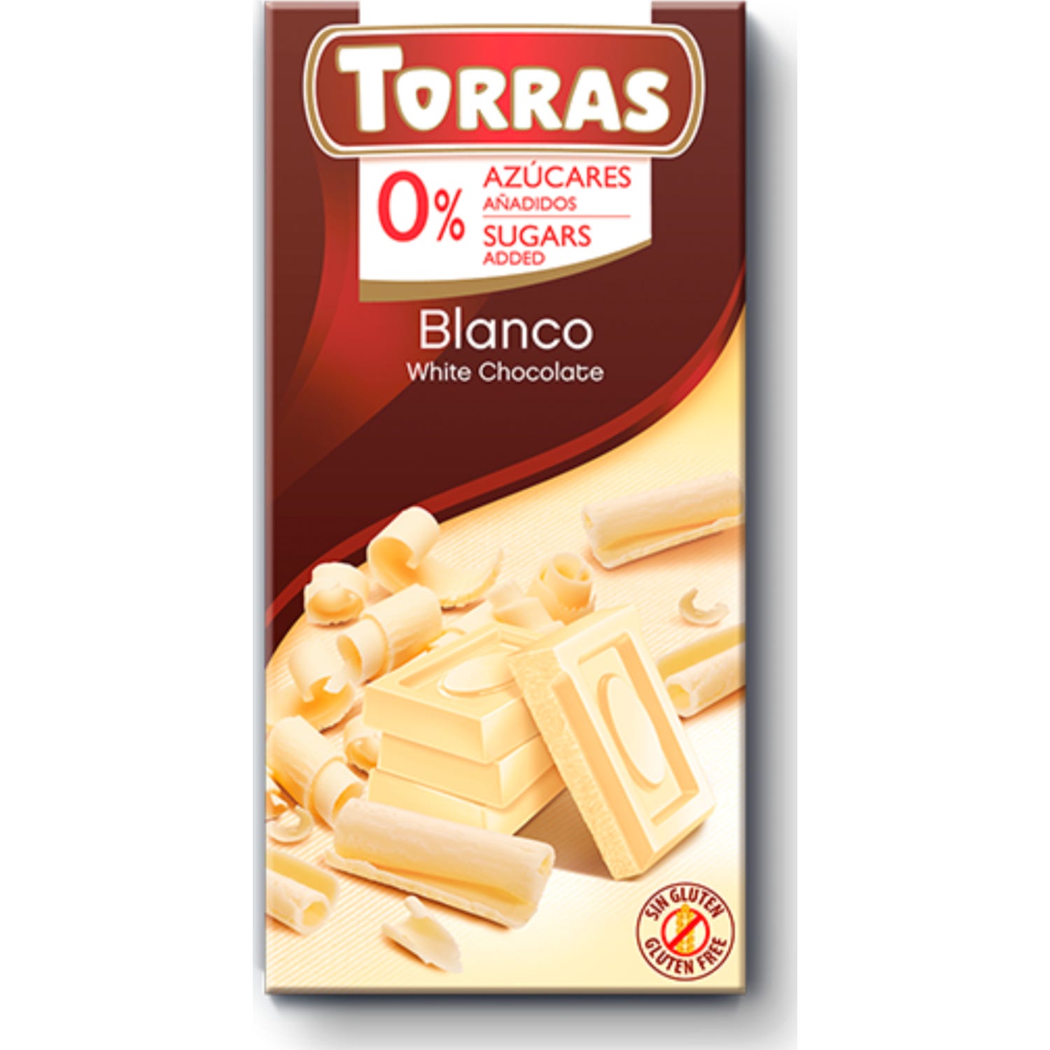 Torras Chocolate Blanco sin Gluten sin Azúcar 75g