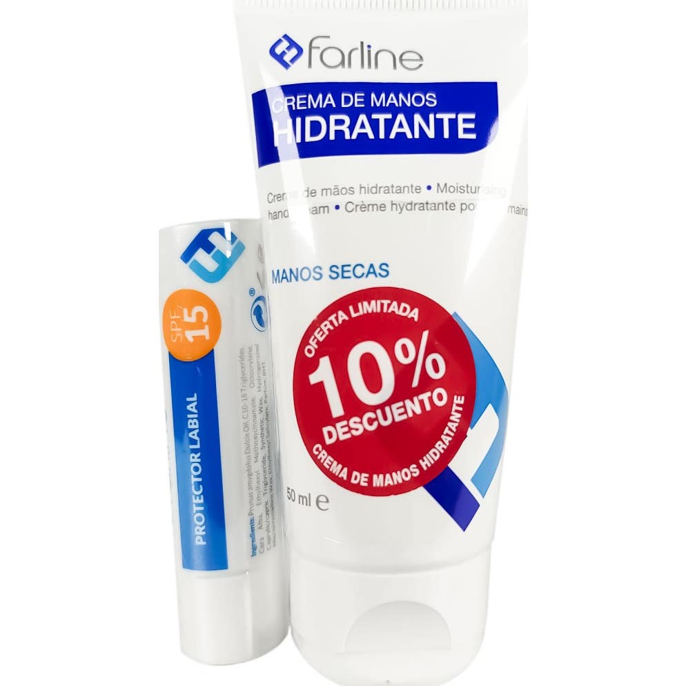 Farline Kit Crema Manos 50 ml + Protector Labial Spf15