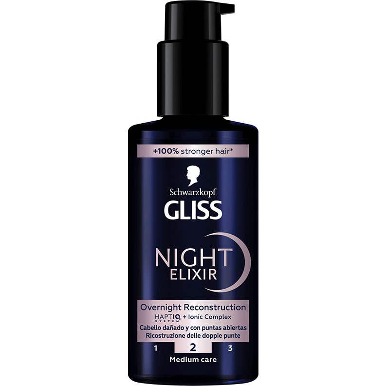 Schwarzkopf Gliss Night Elixir Reconstrucción Puntas Abiertas 100ml