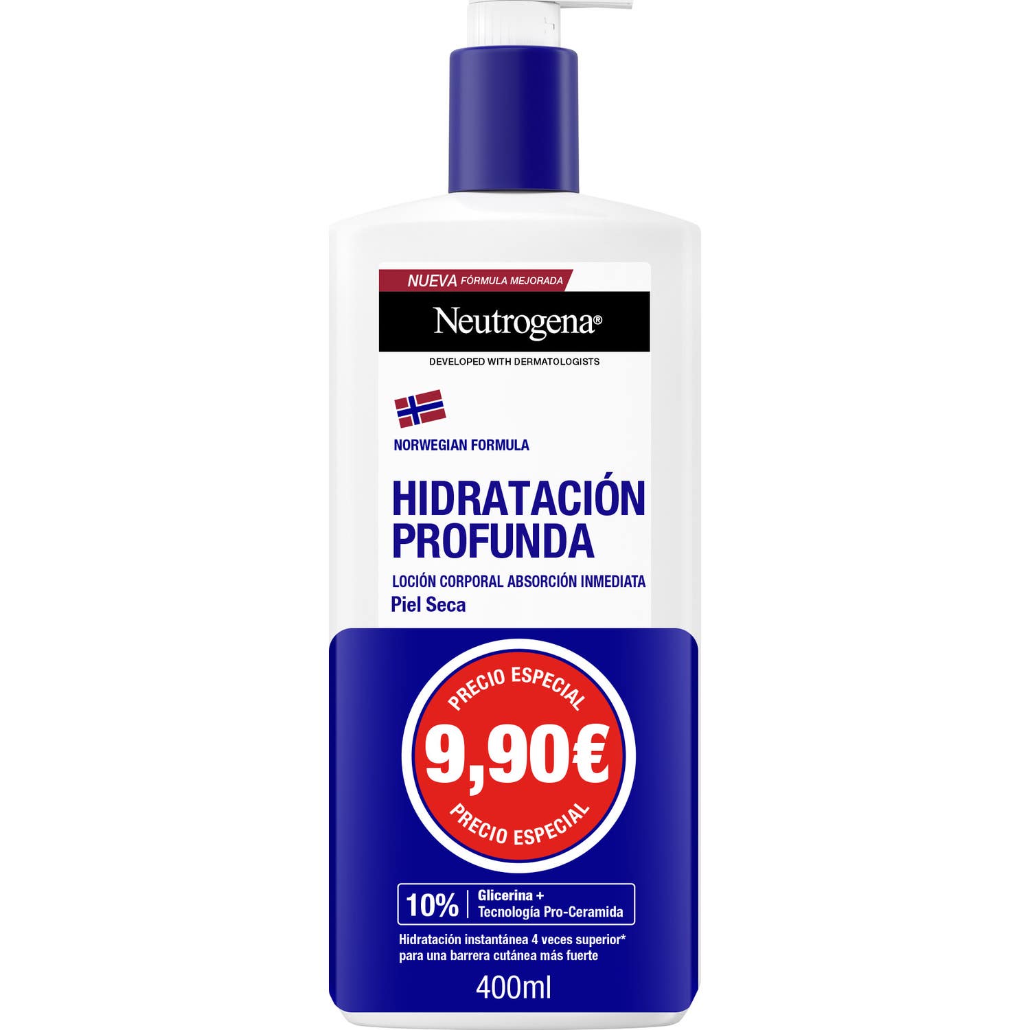 Neutrogena Hidratación Profunda Loción Corporal Absorción Inmediata 400ml