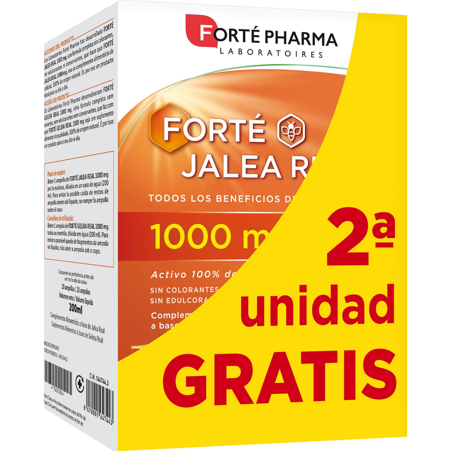 Forté Pharma Forté Jalea Real 1000mg 2x20ampollas