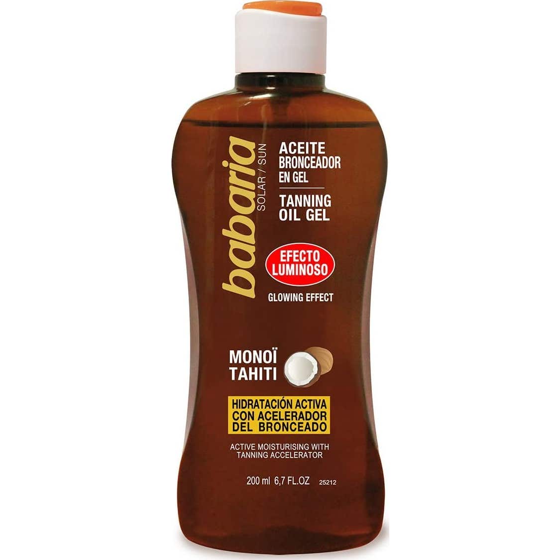 Babaria Monoi Tahiti Aceite Bronceador Efecto Luminoso 200ml