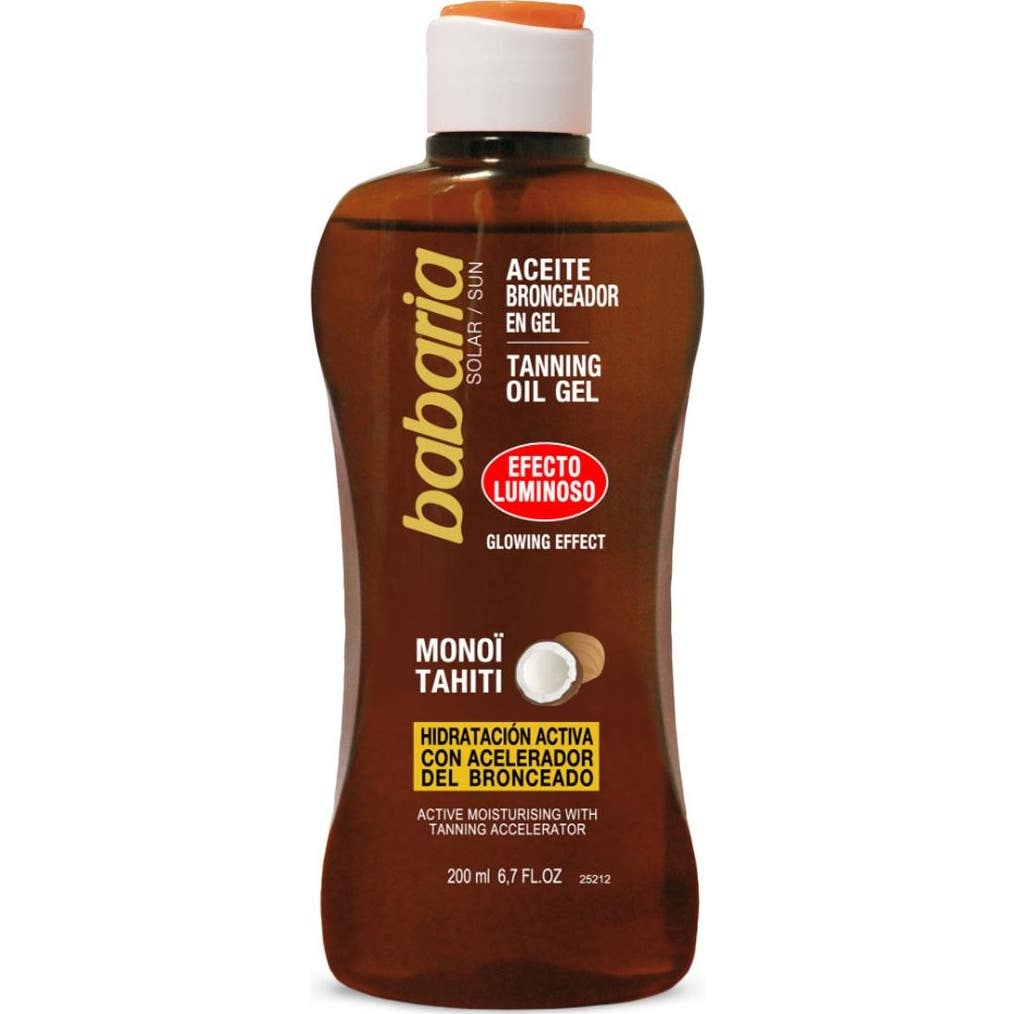 Babaria Monoi Tahiti Aceite Bronceador Efecto Luminoso 200ml