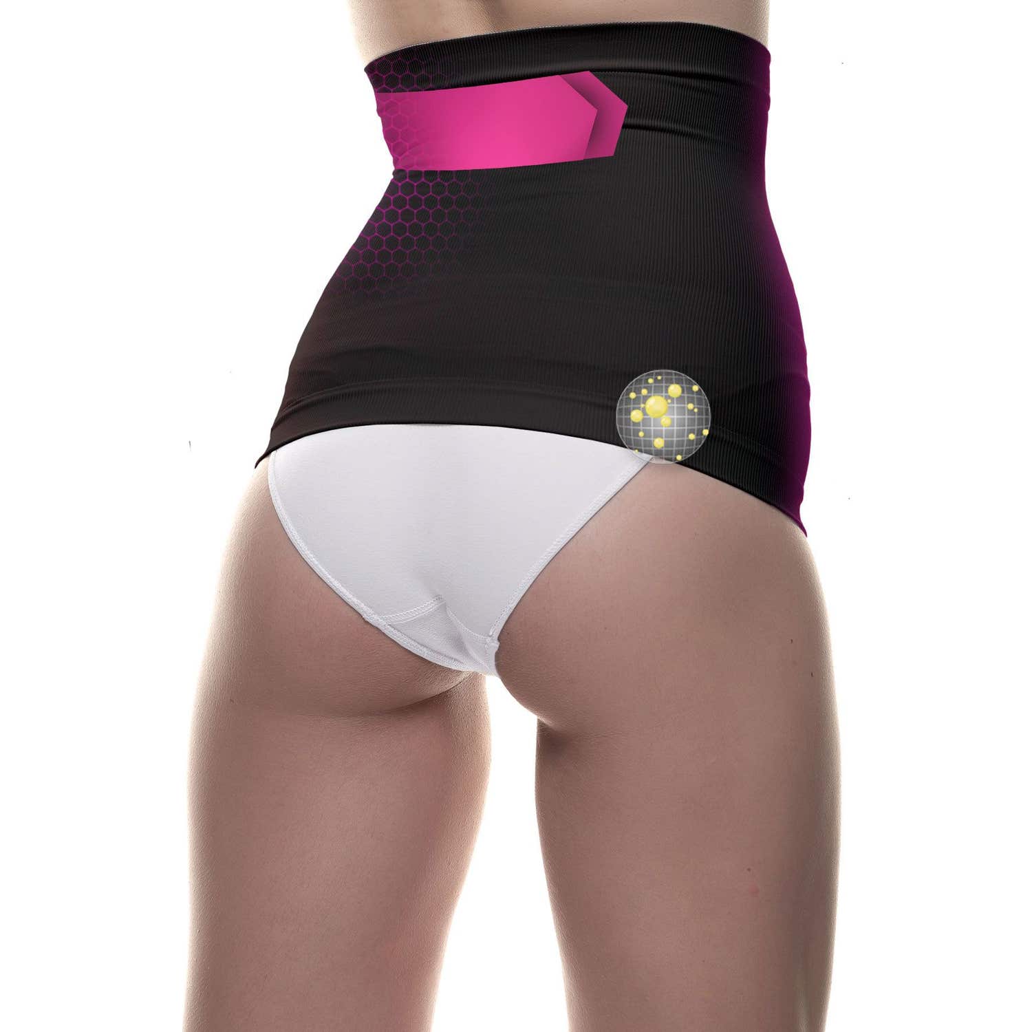 Anaissa Cloé Cinturón Postparto con Fibra Emana Negro L/X 1ud