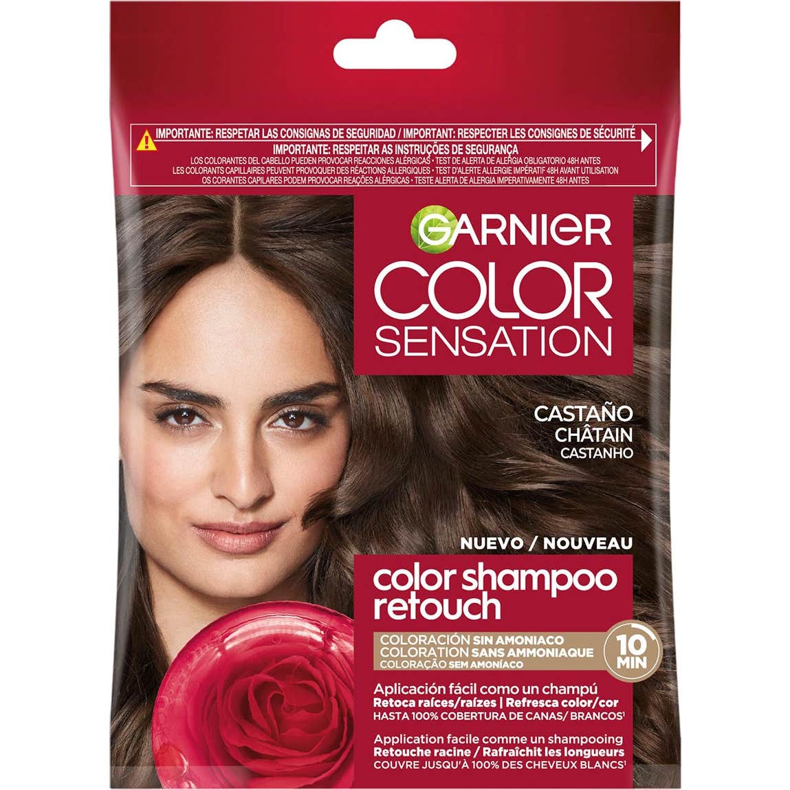 Garnier Color Sensation Color Shampoo Retouch 4.0 Brown 3uds