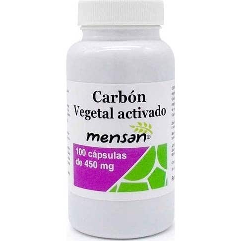Mensan Carbón Vegetal Activado 450 Mg 100 Caps