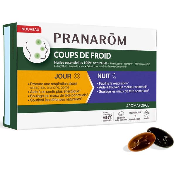 Pranarom Aromaforce Ola de Frío Día/Noche 10+5caps