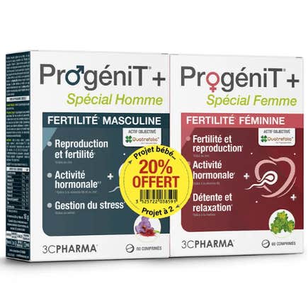 3C Pharma Duo Progenit+ Hombre Mujer 120comp