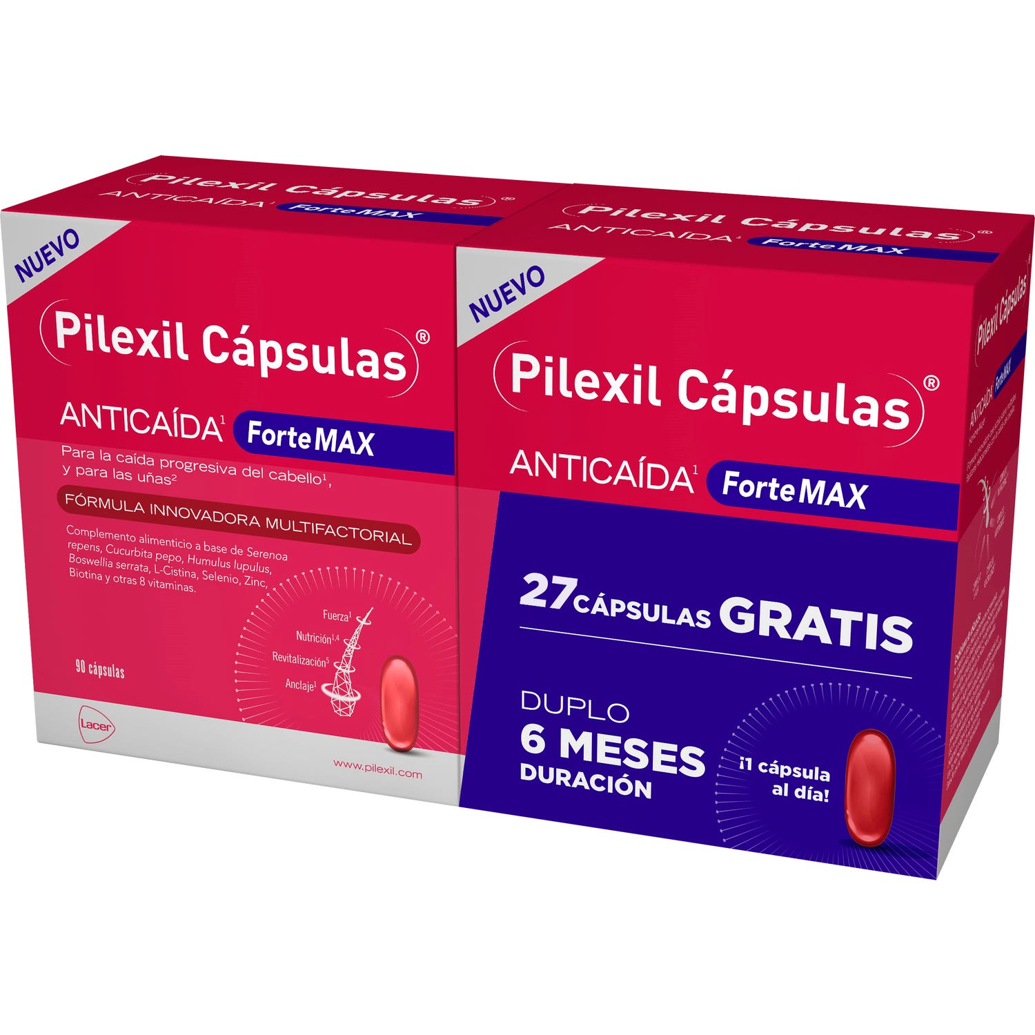 Pilexil Cápsulas Anticaída Forte Max 2x90caps