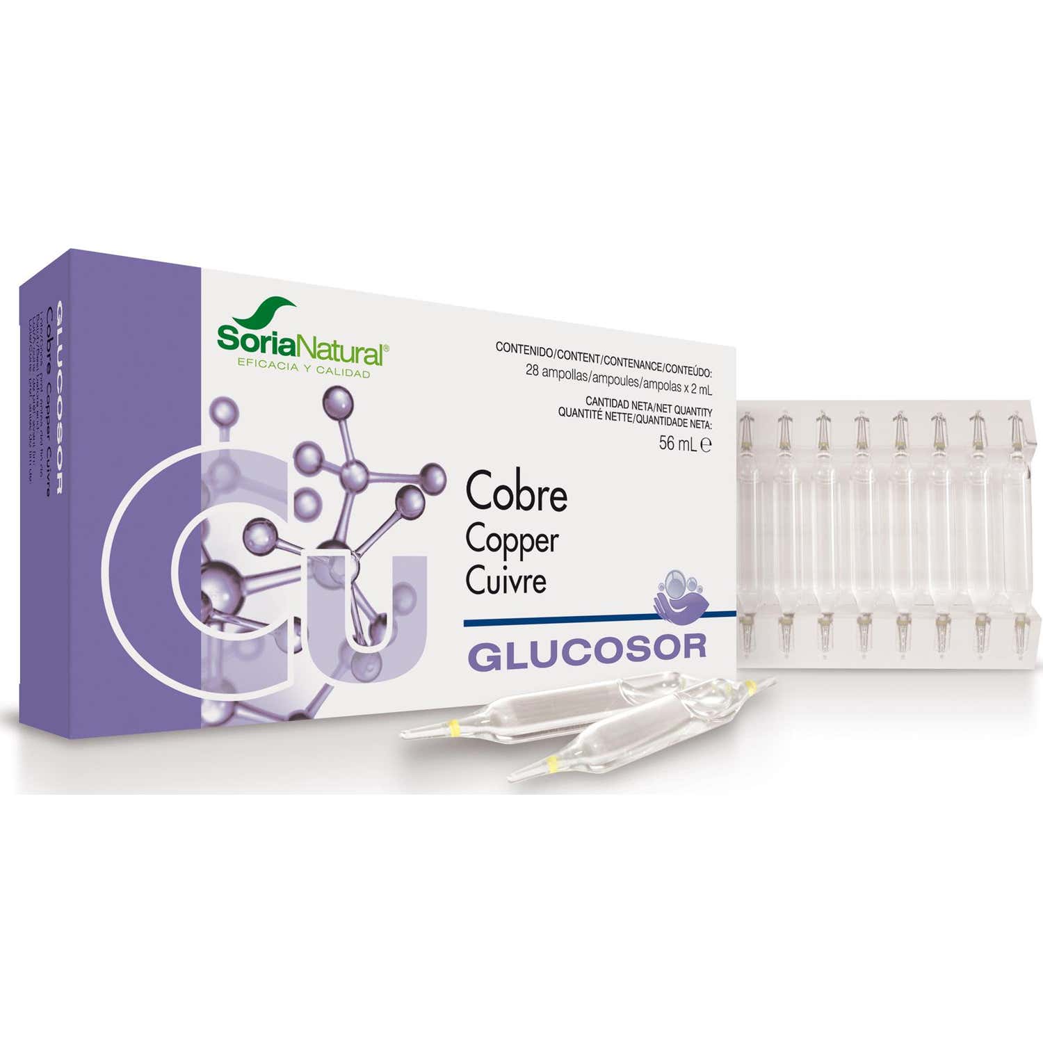 Soria Natural 5 X Glucosor Cobre 28 Viales - Imagen 3