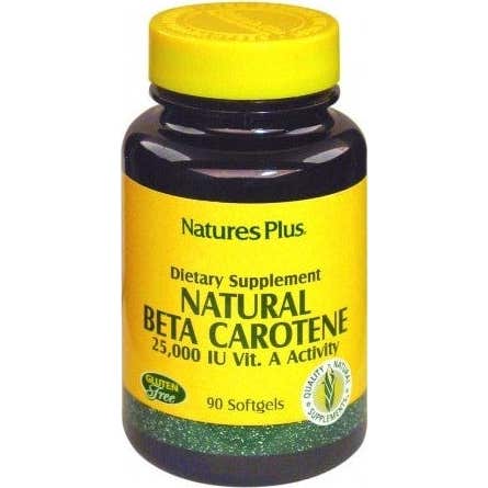 Natures Plus Natural Beta Caroteno 90 Perlas - Imagen 2