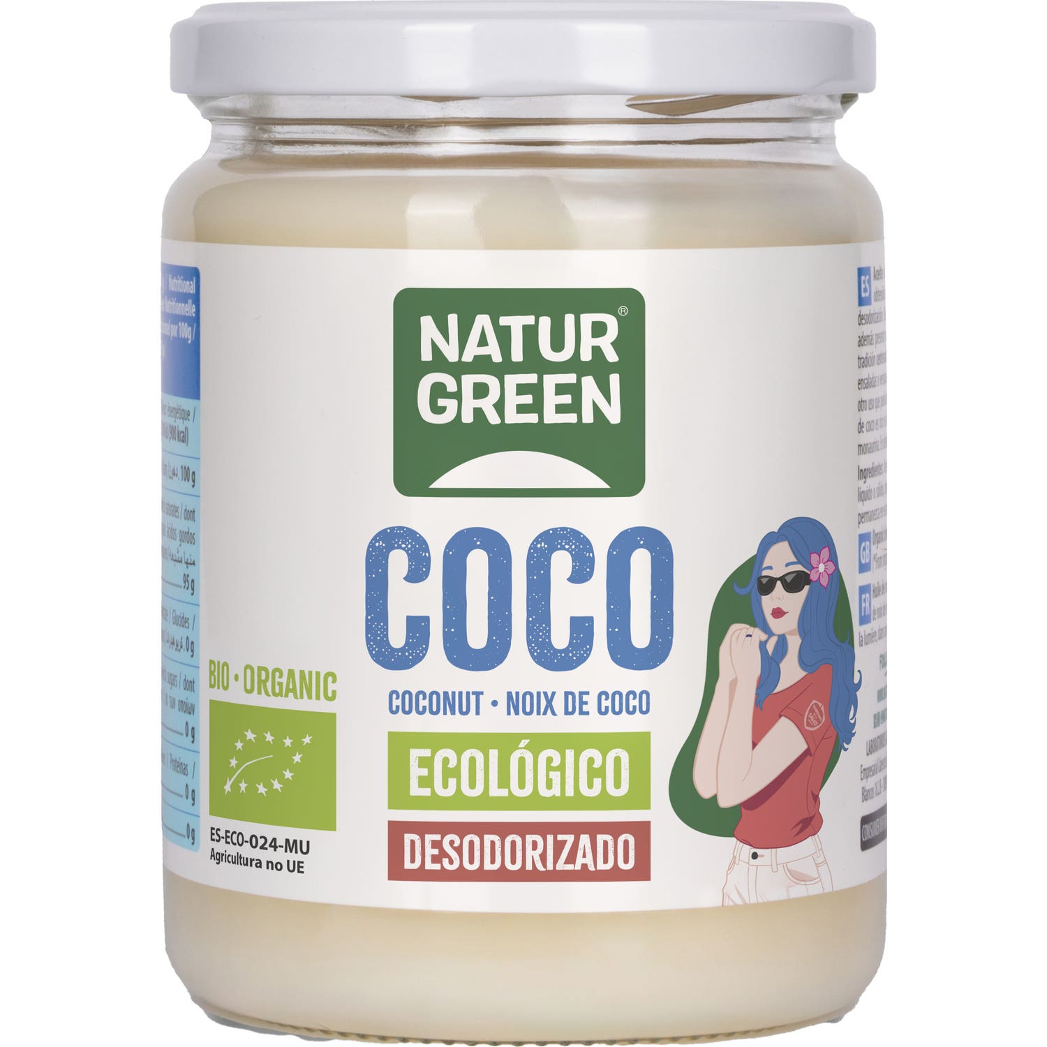 NaturGreen Grasa de Coco Desodorizada Bio 400g