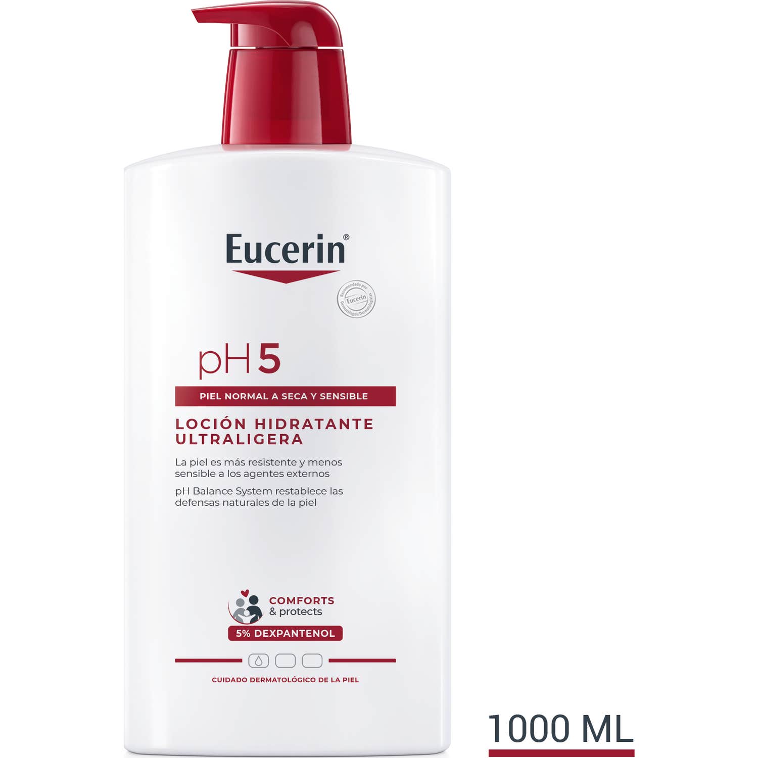 Eucerin Loción Ultraligera Hidratante Corporal pH5 1000ml