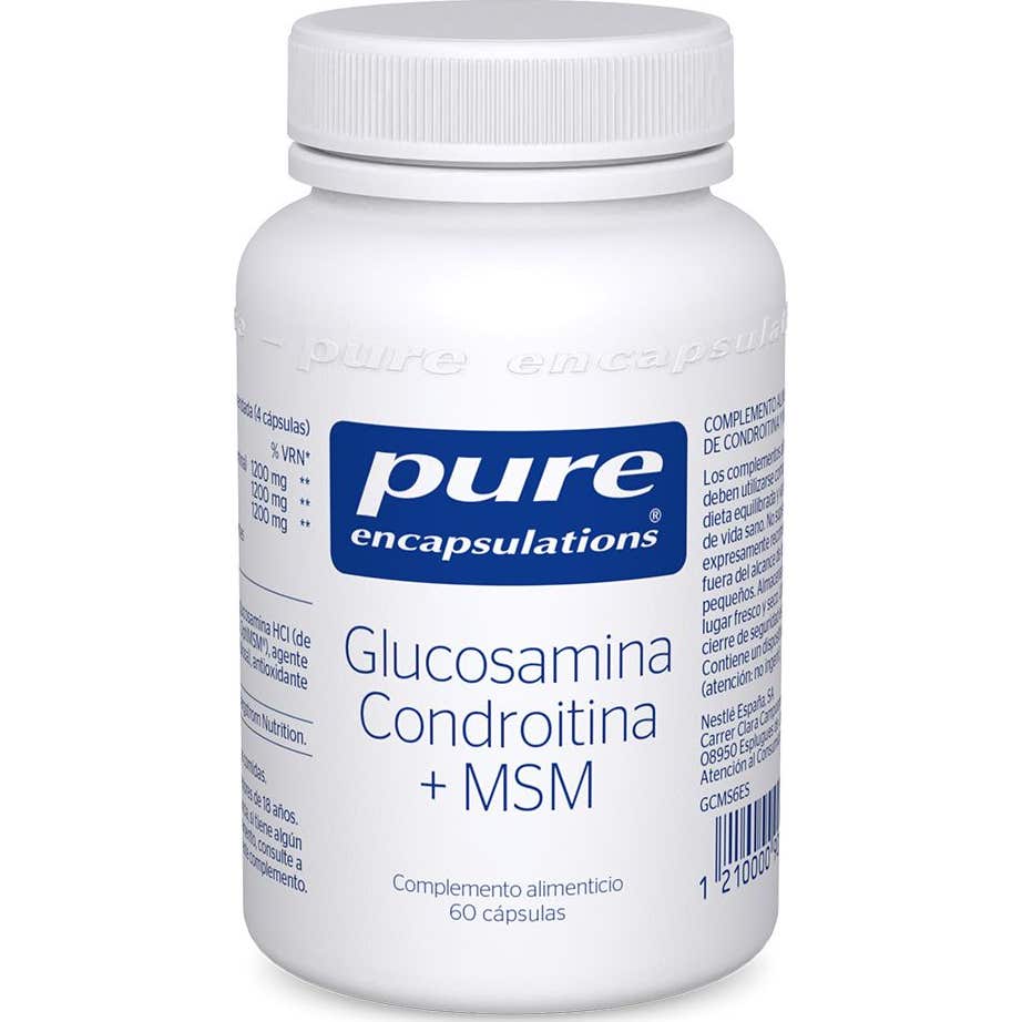 Pure Encapsulations Glucosamina Condroitina + MSM 60caps