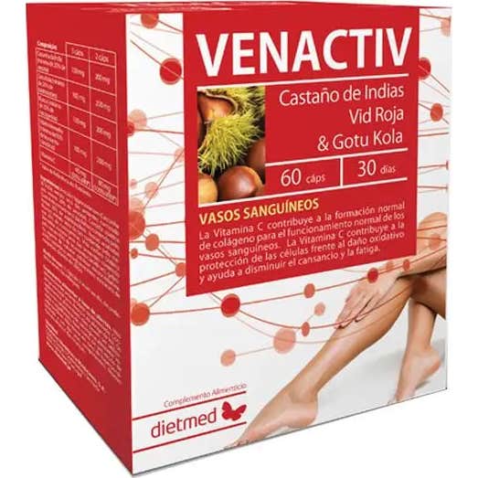 Dietmed Castaño/Roja Venactiv 60 Caps