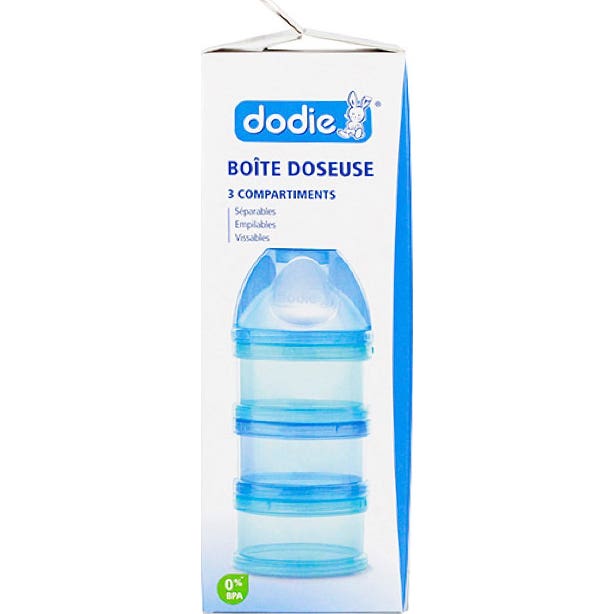 Dodie Botes Dosificadores 3 Compartimentos Azul