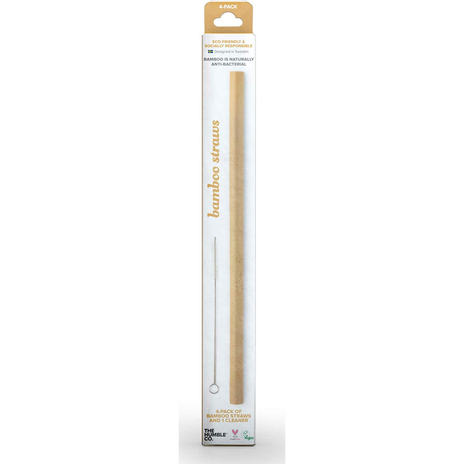 The Humble Co Pajitas Bambú 4uds