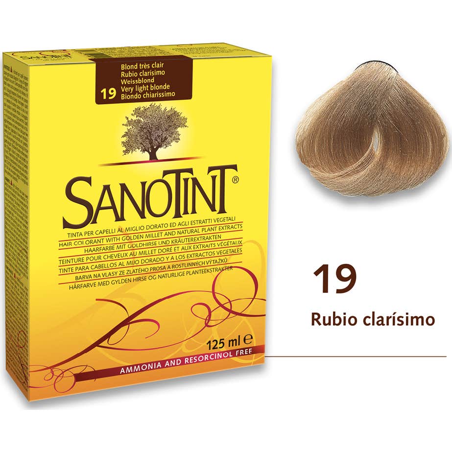 Santiveri Sanotint nº19 color rubio clarisimo 125ml