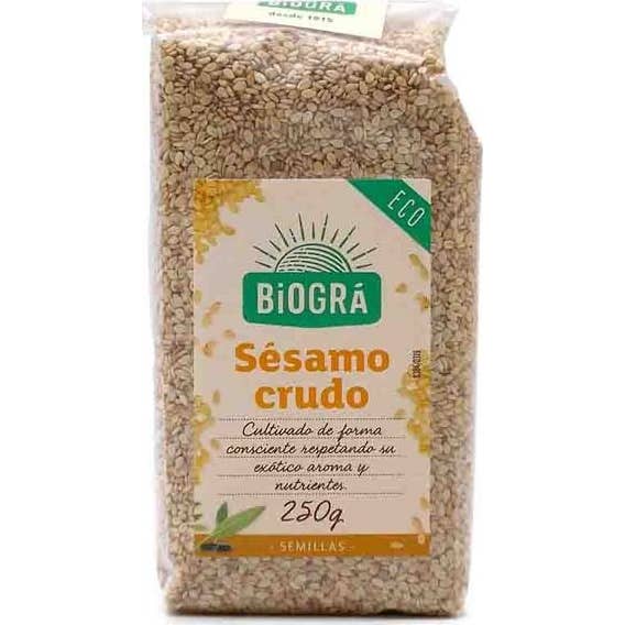 Biográ 10 X Semillas De Sésamo Crudo Bio 250 G - Imagen 2