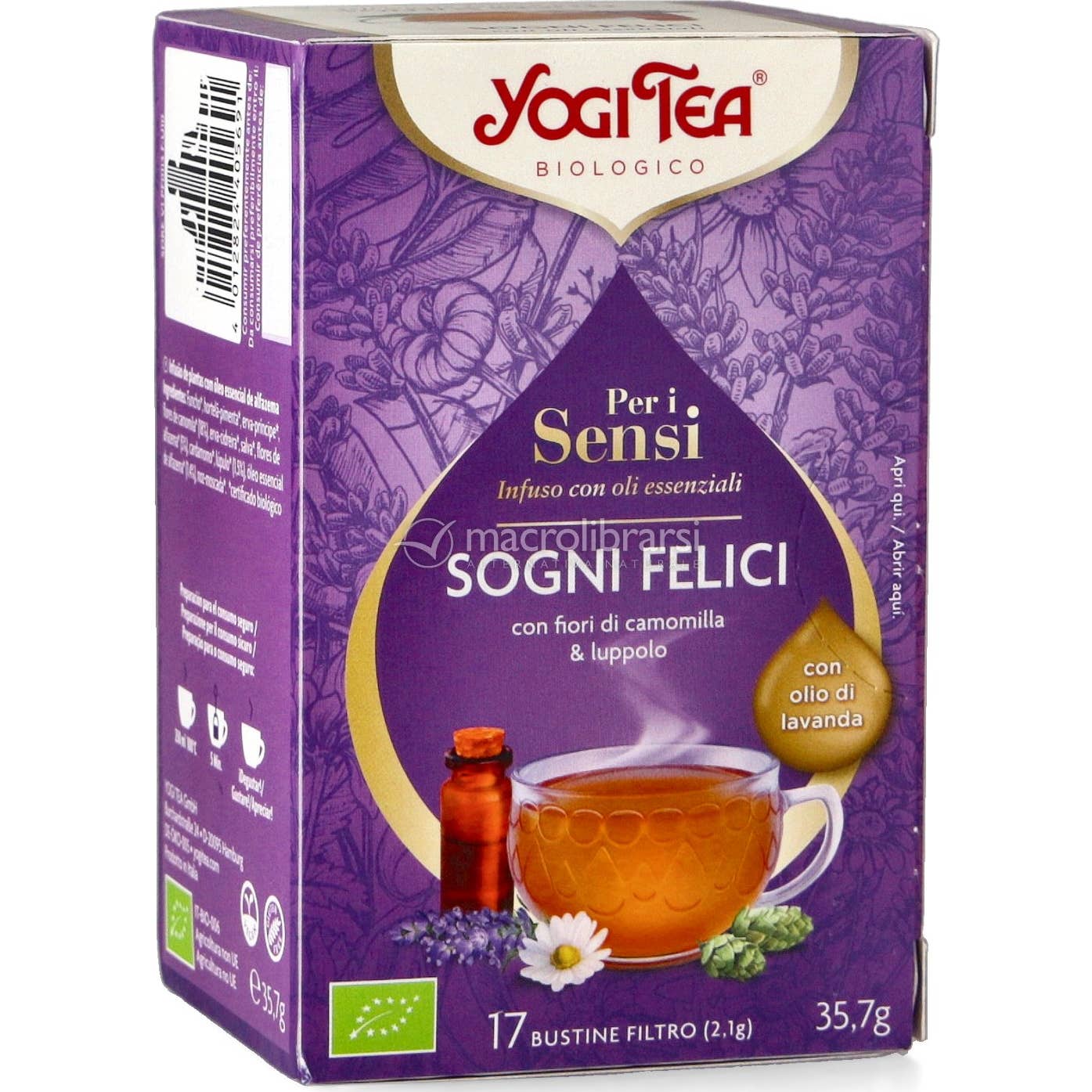 Yogi Tea para Los Sentidos Felices Sueños 17 Sobres