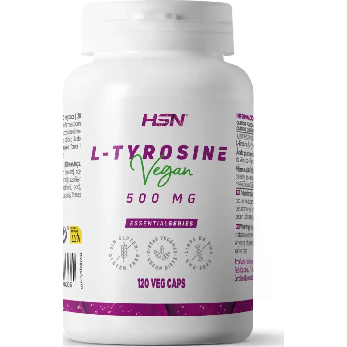 HSN L-Tirosina 500mg 120vcaps