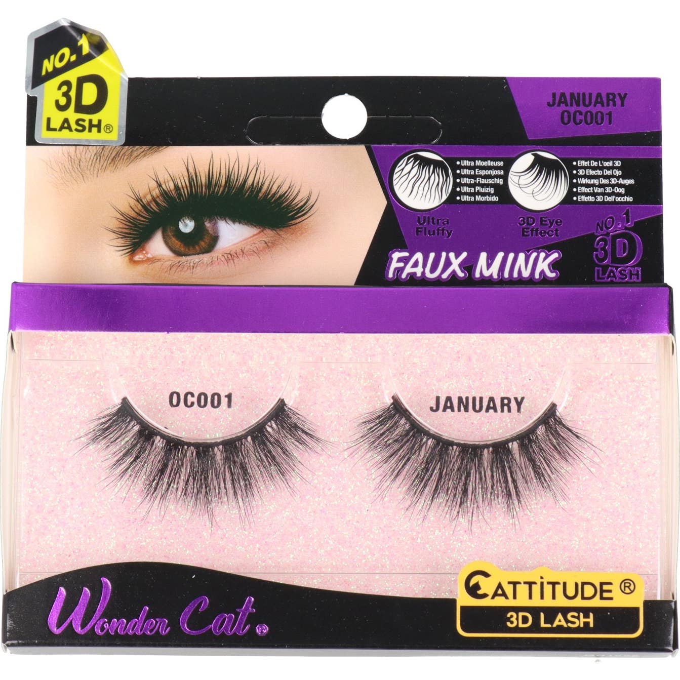 Ebin New York Wonder Cat Cattitude 3D Lash January 1 Par