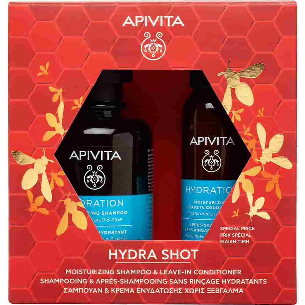 Apivita Coffret Hydra Shot Champô + Condicionador