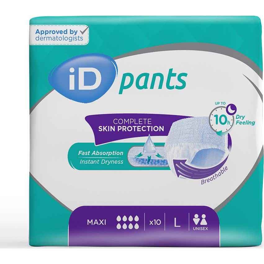 ID Pants Maxi Pañales Adultos Talla L 10uds