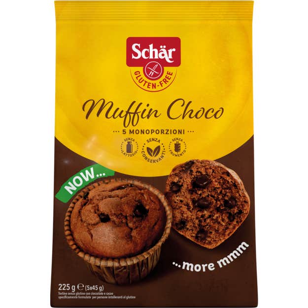 Schär Muffin Chocolate Gotas Chocolate sin Gluten 225 g