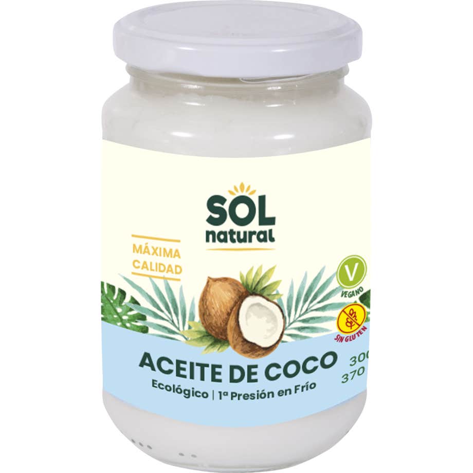 Solnatural Aceite Coco Virgen Extra Bio 370ml
